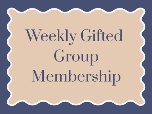 Weekly Virtual Gifted Group Membership- Three Month Discounted Pass